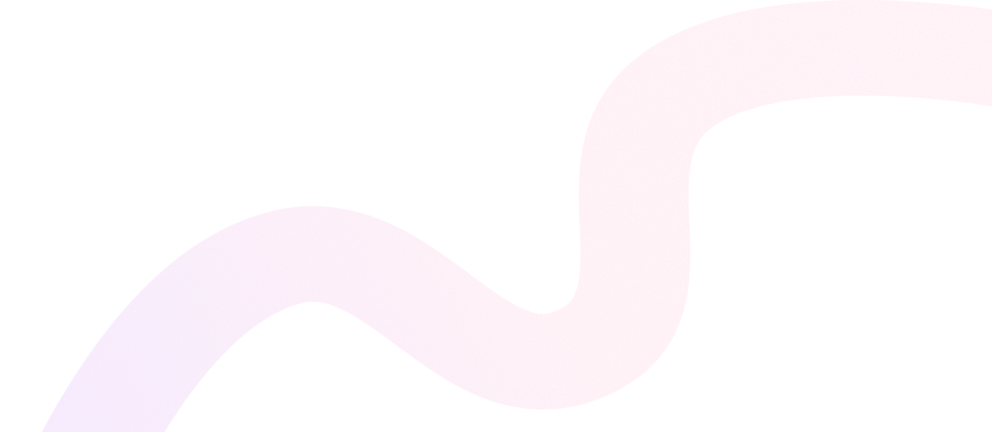 **Alt text (145 characters):**  *Abstract flowing ribbon shape with a pink-to-purple gradient and subtle grain texture, curving smoothly across a transparent background.*